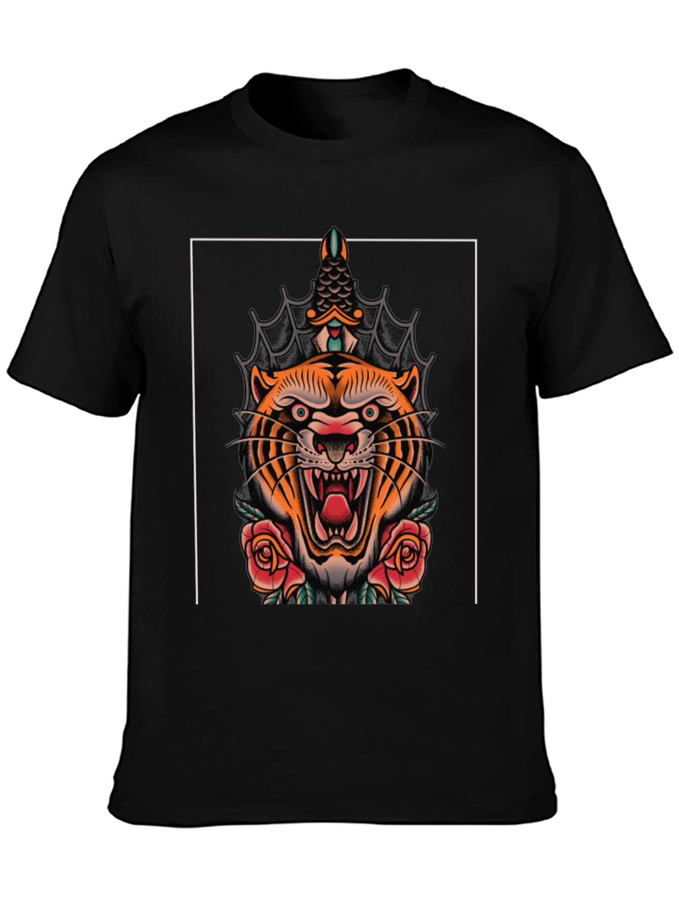 Tiger & Dagger Graphic Tee - Bold Style