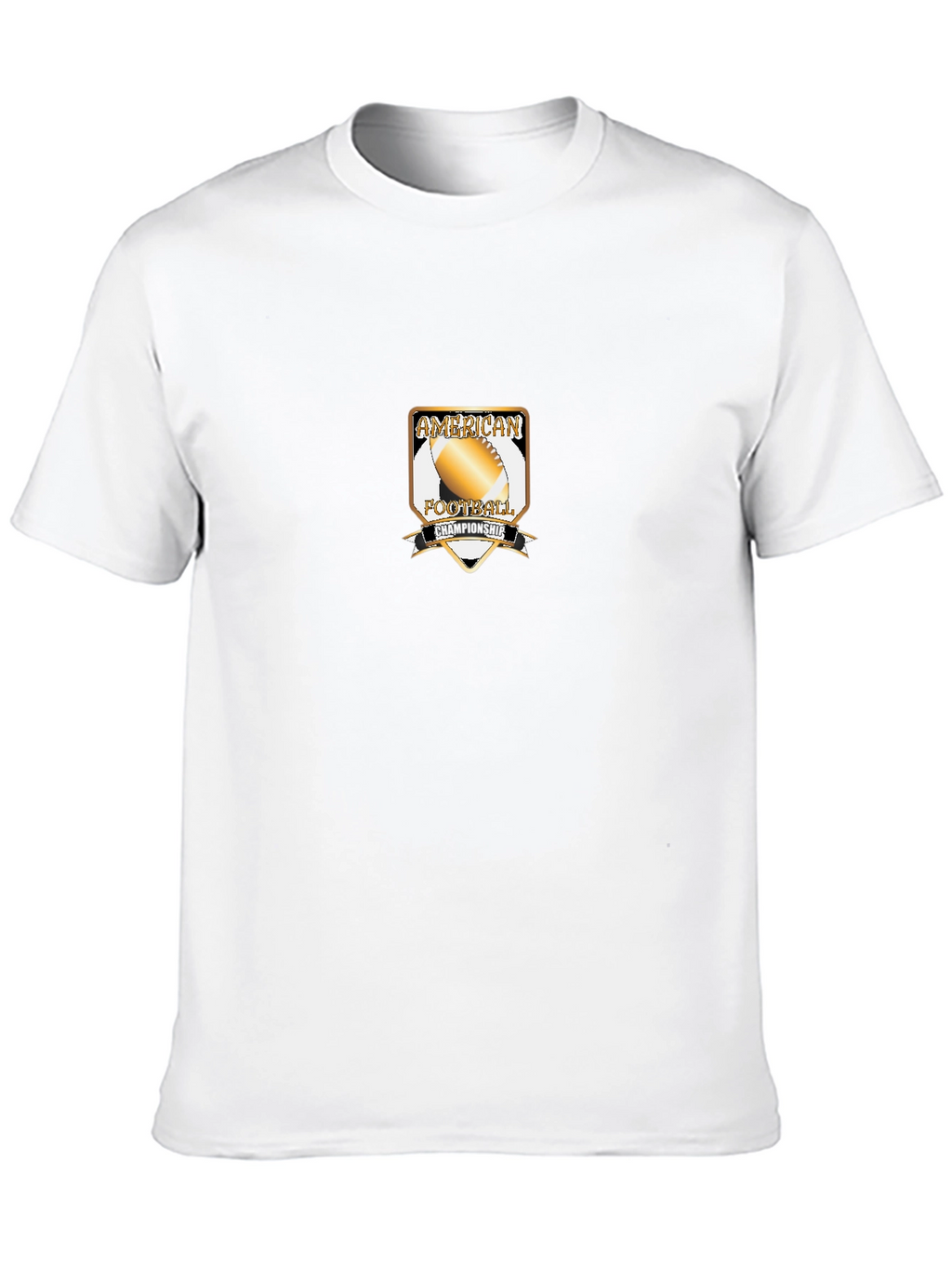 American Football Championship Black T-Shirt