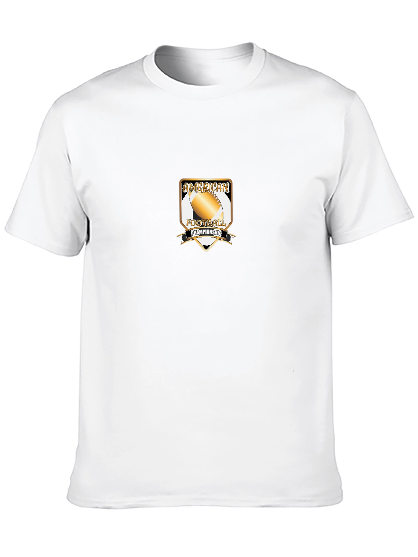 American Football Championship Black T-Shirt