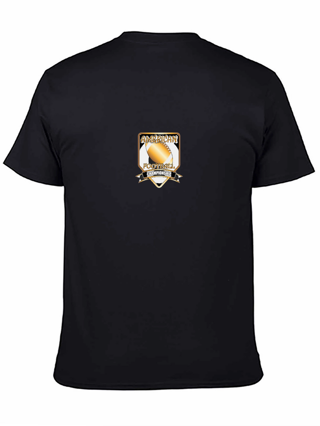 American Football Championship Black T-Shirt