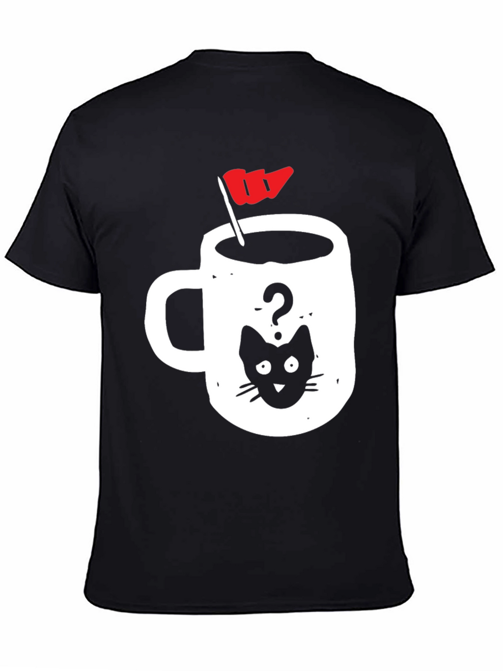 Cat Coffee Cup Graphic Tee