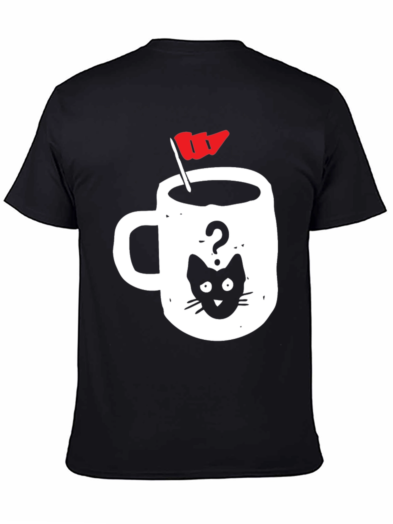 Cat Coffee Cup Graphic Tee