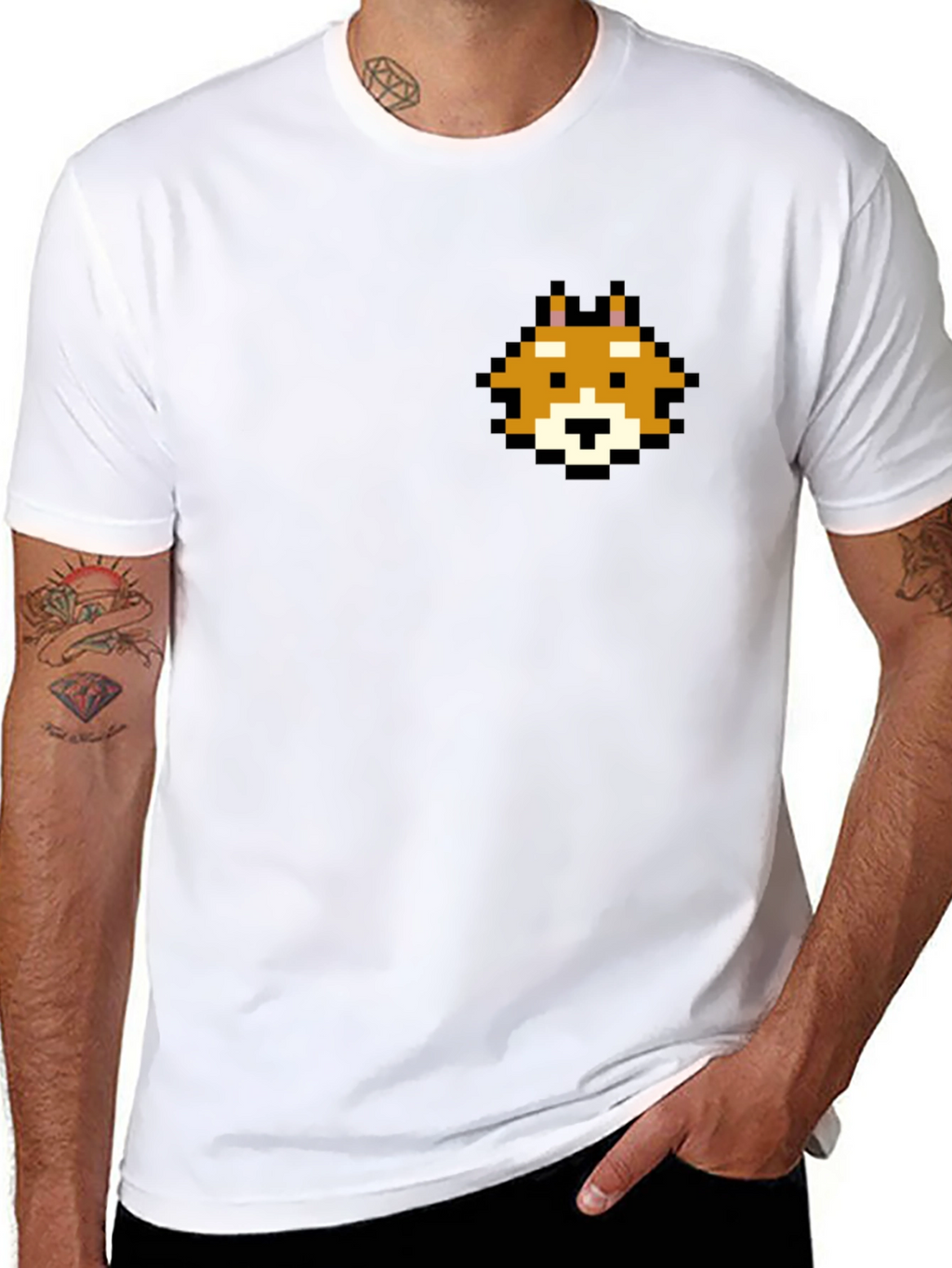 Pixel Doge T-Shirt - Retro Gamer Style Tee