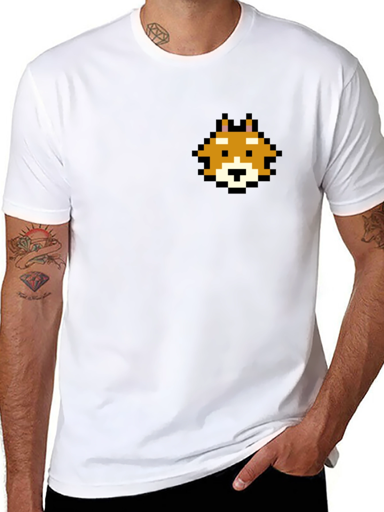 Pixel Doge T-Shirt - Retro Gamer Style Tee