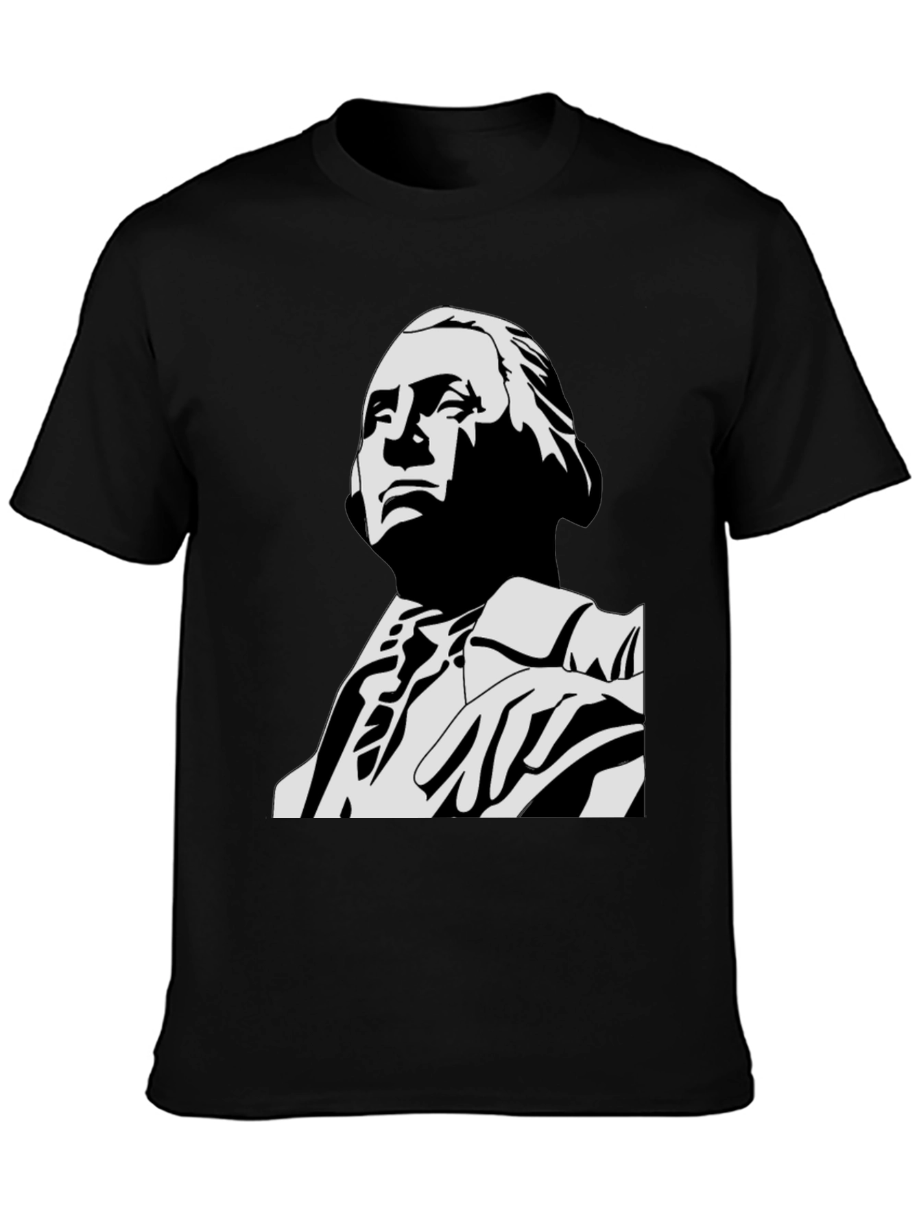 George Washington Graphic Tee - Black Cotton Blend