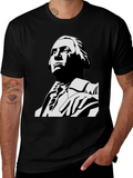 George Washington Graphic Tee - Black Cotton Blend