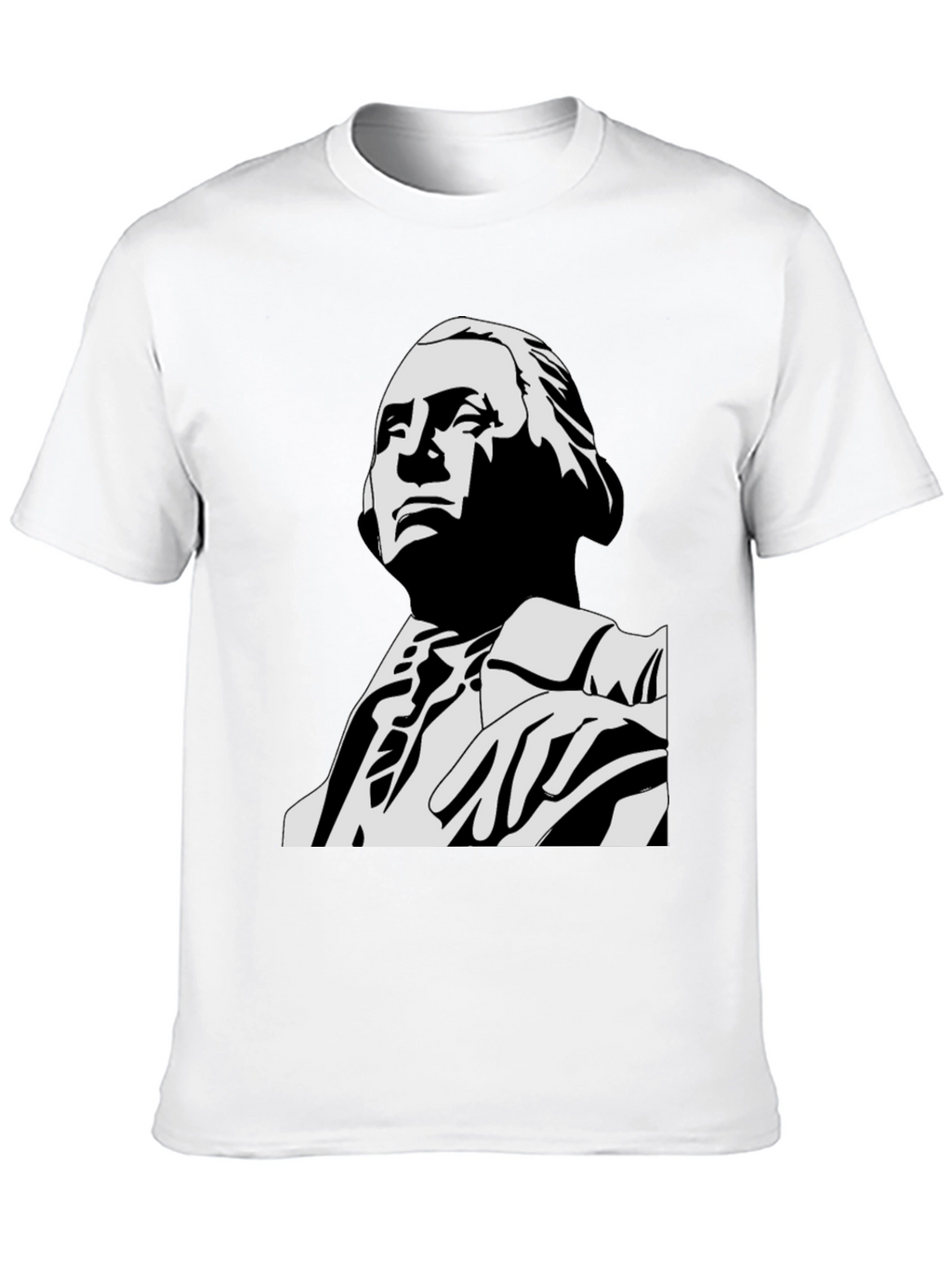 George Washington Graphic Tee - Black Cotton Blend