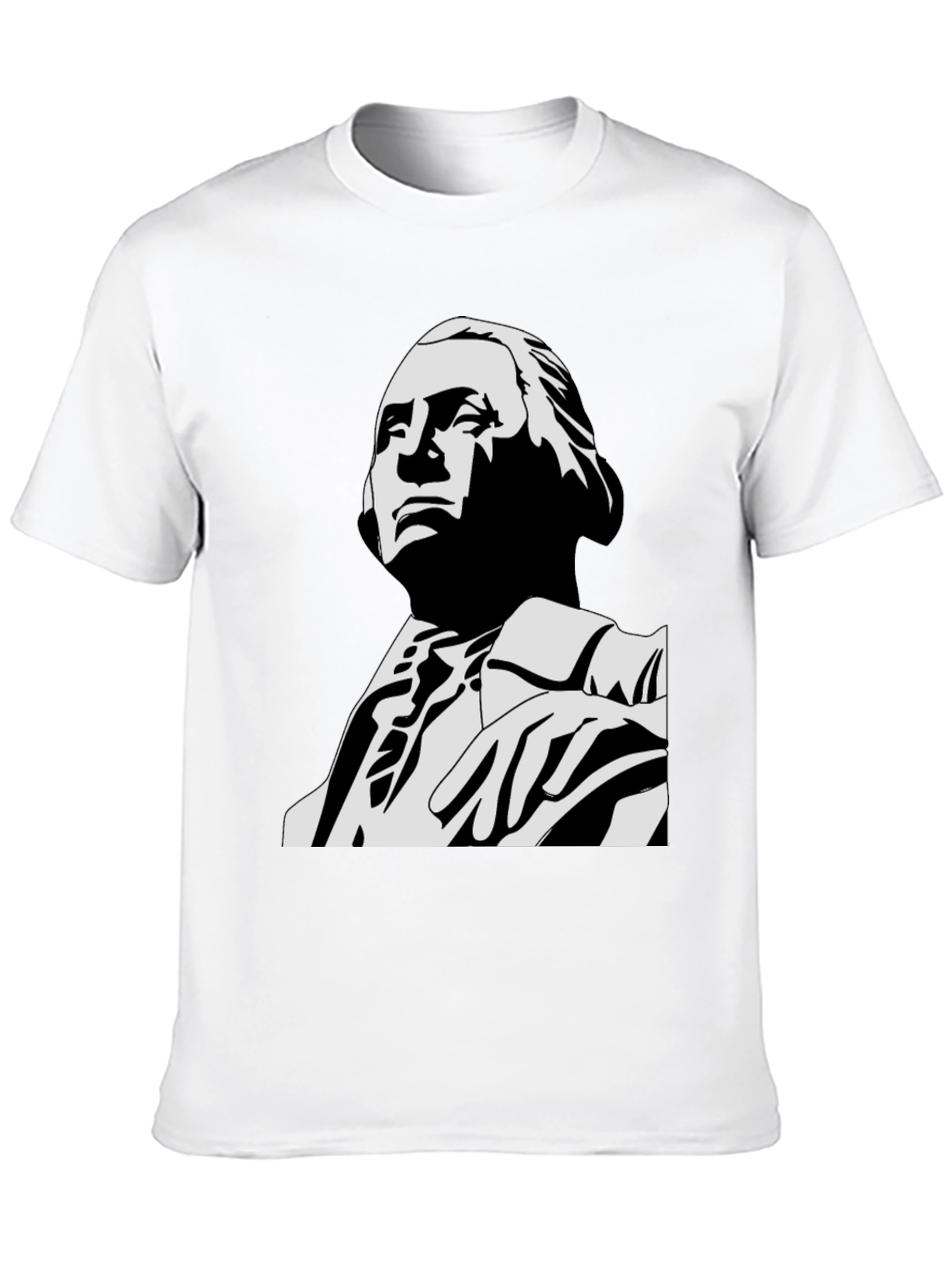 George Washington Graphic Tee - Black Cotton Blend