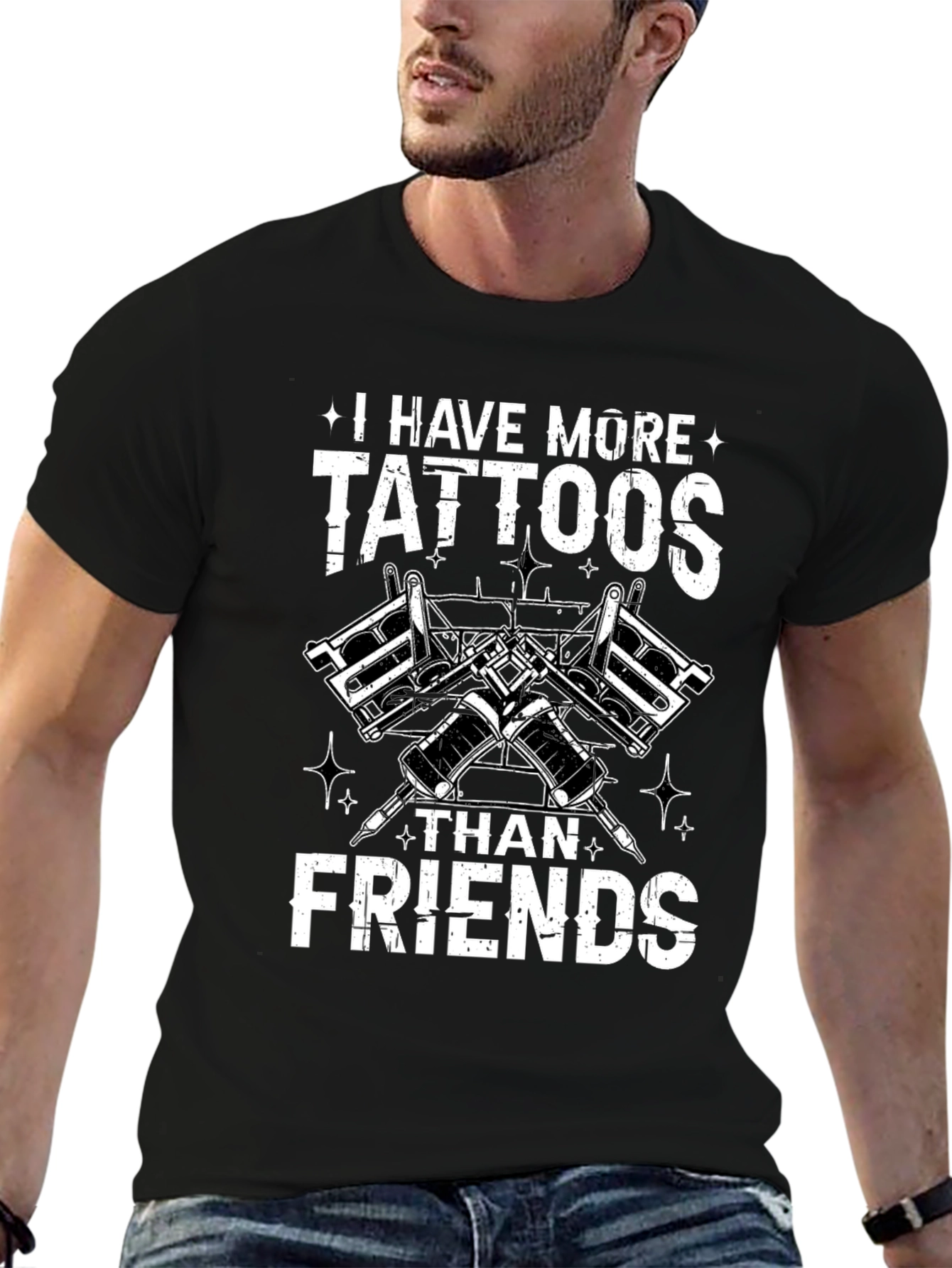 Tattoo Lover Tee - More Tattoos Than Friends