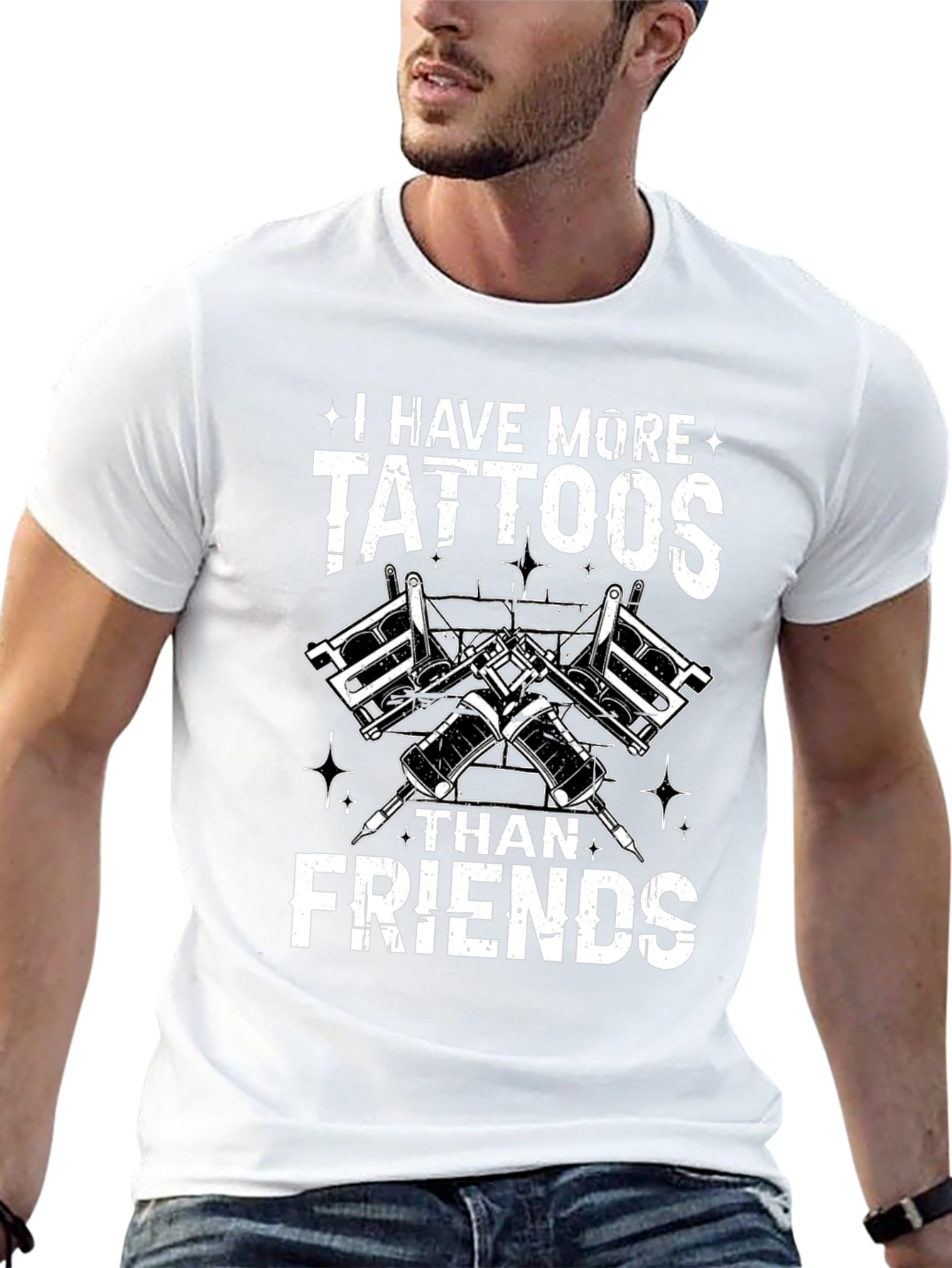 Tattoo Lover Tee - More Tattoos Than Friends
