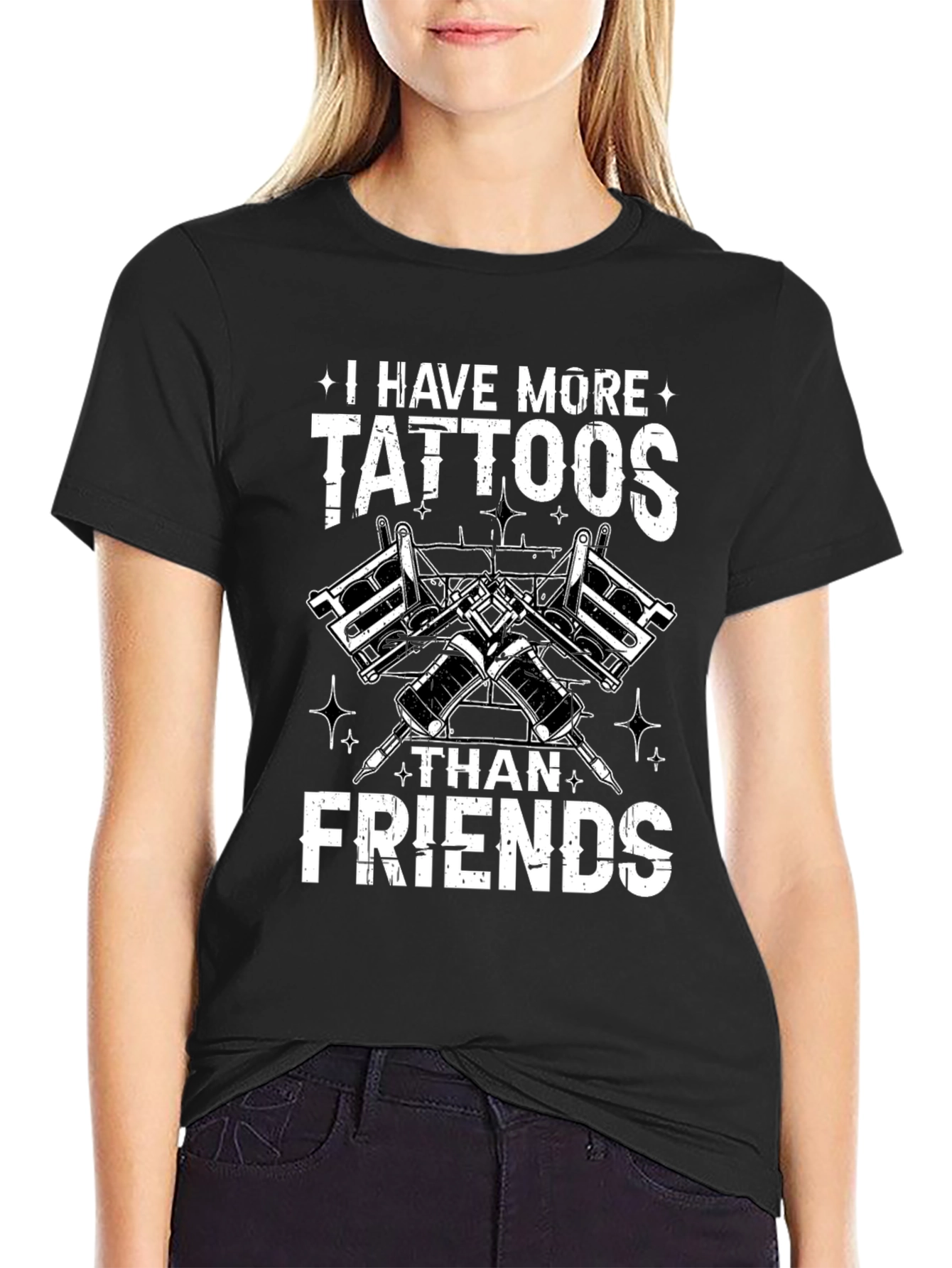 Tattoo Lover Tee - More Tattoos Than Friends
