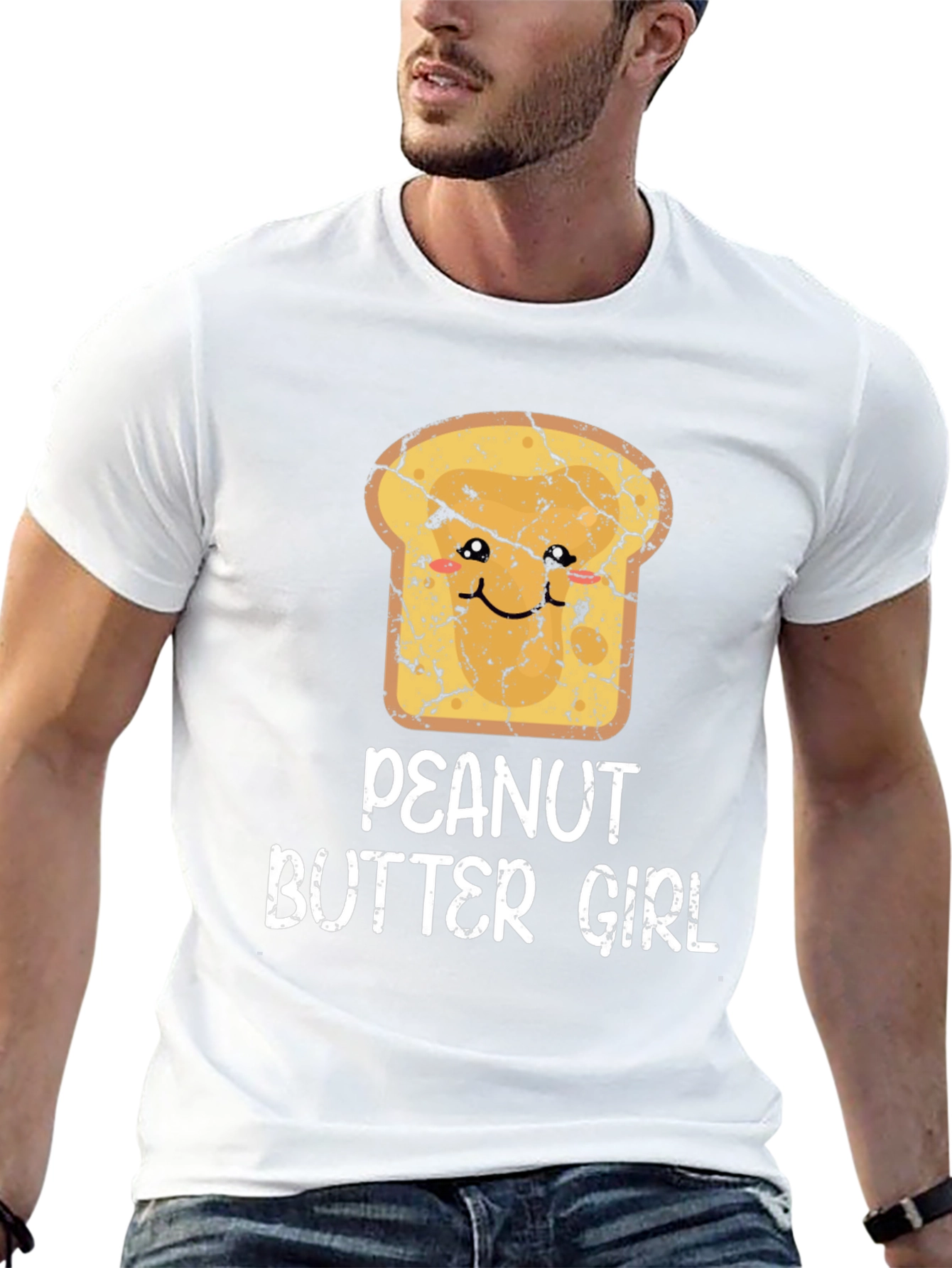 Peanut Butter Girl Funny Graphic T-Shirt