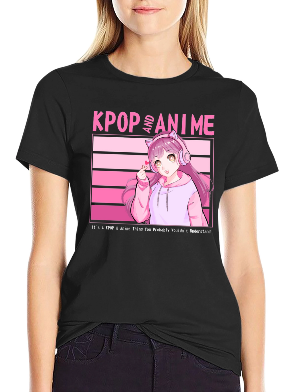 KPOP and Anime Graphic T-Shirt