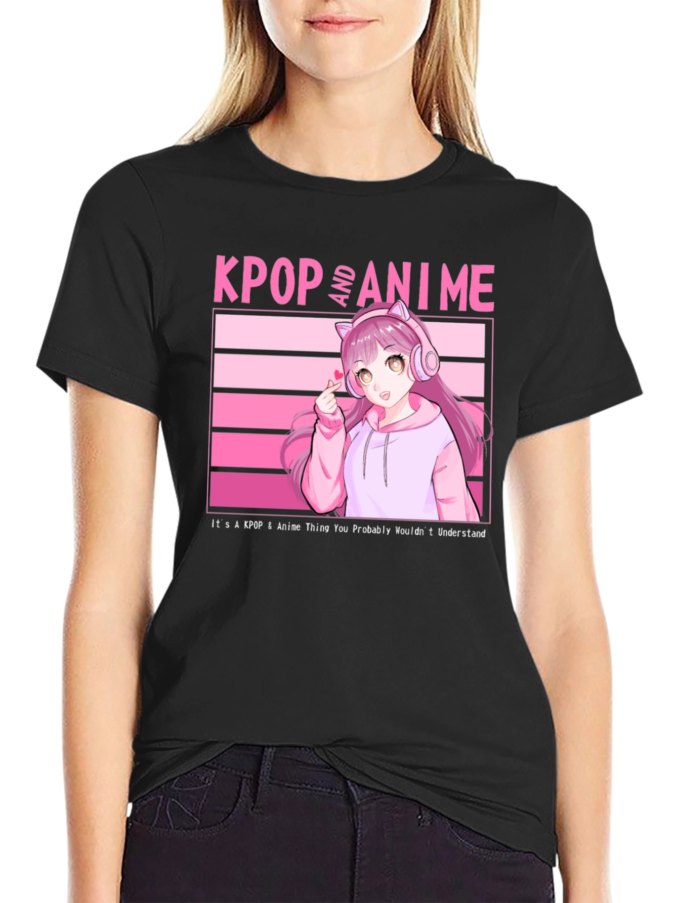 KPOP and Anime Graphic T-Shirt