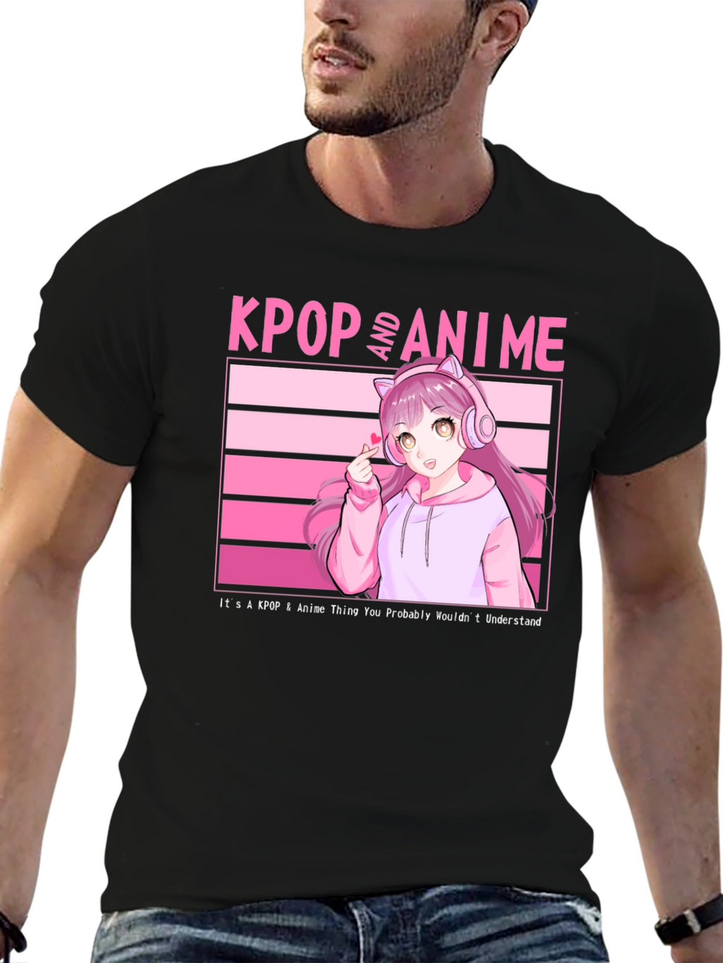 KPOP and Anime Graphic T-Shirt