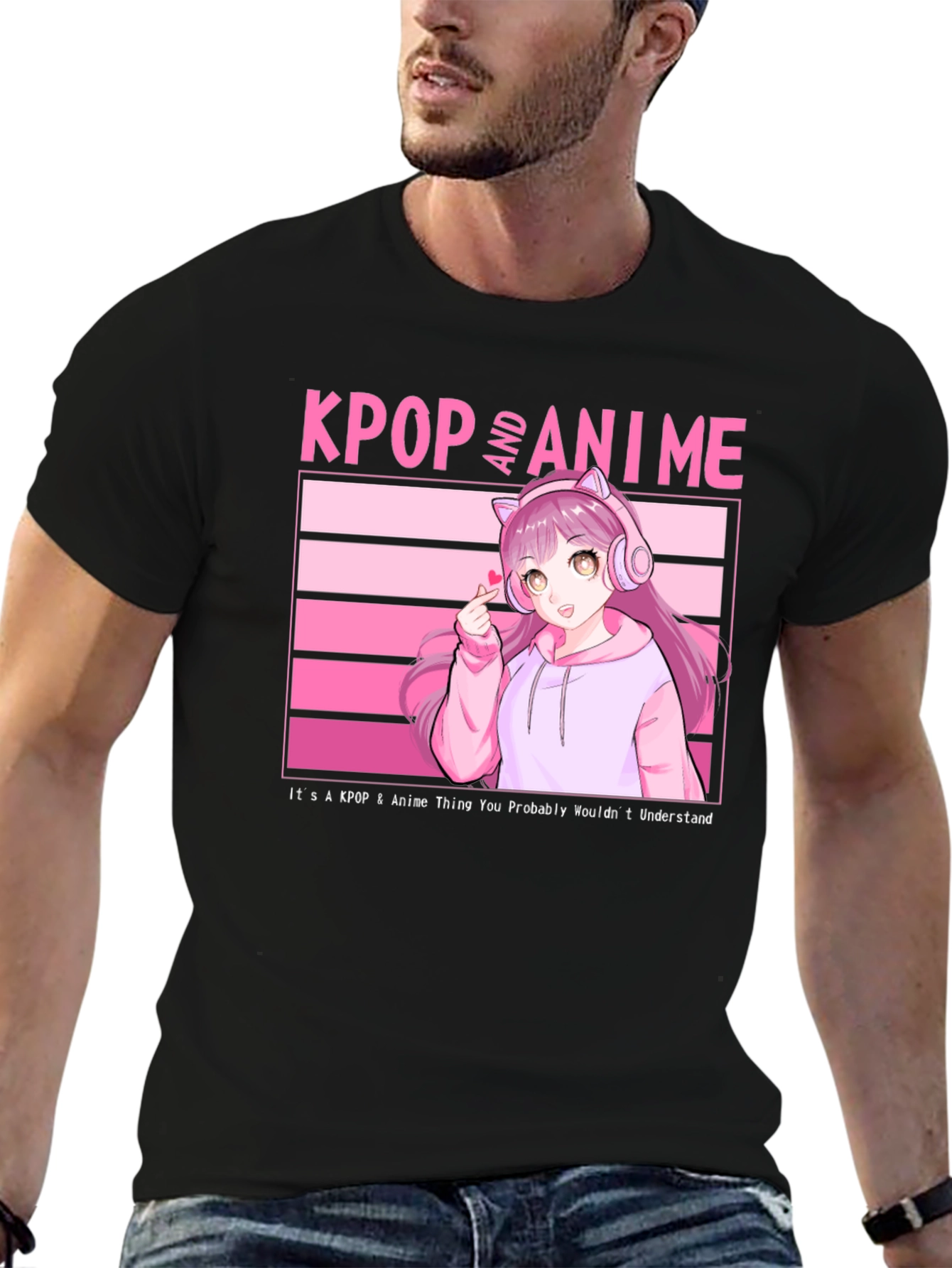KPOP and Anime Graphic T-Shirt