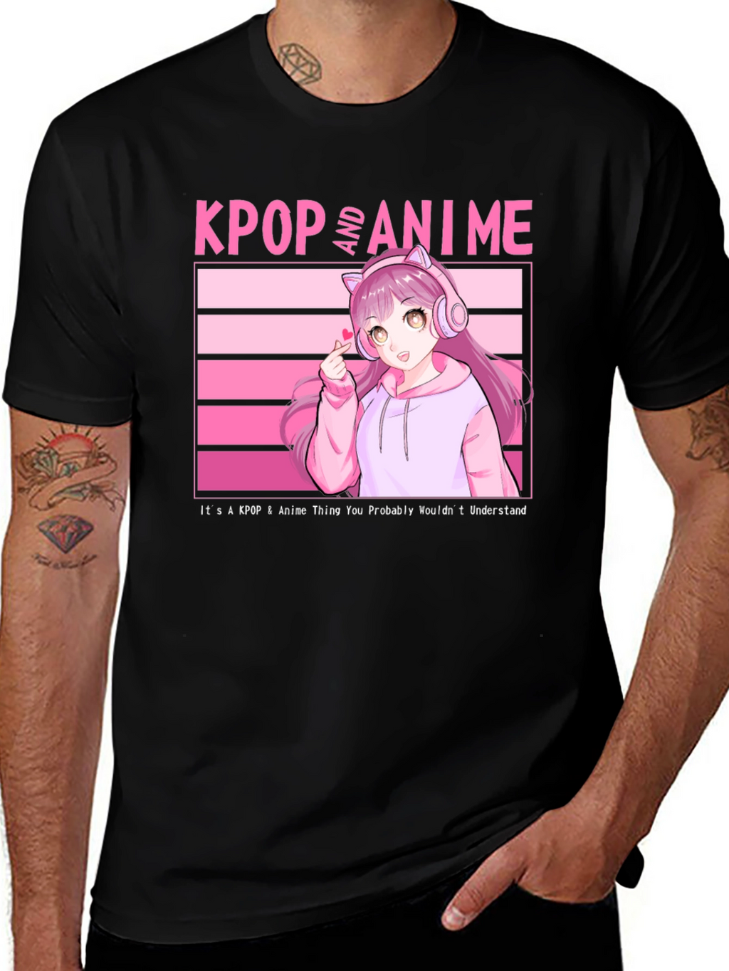 KPOP and Anime Graphic T-Shirt