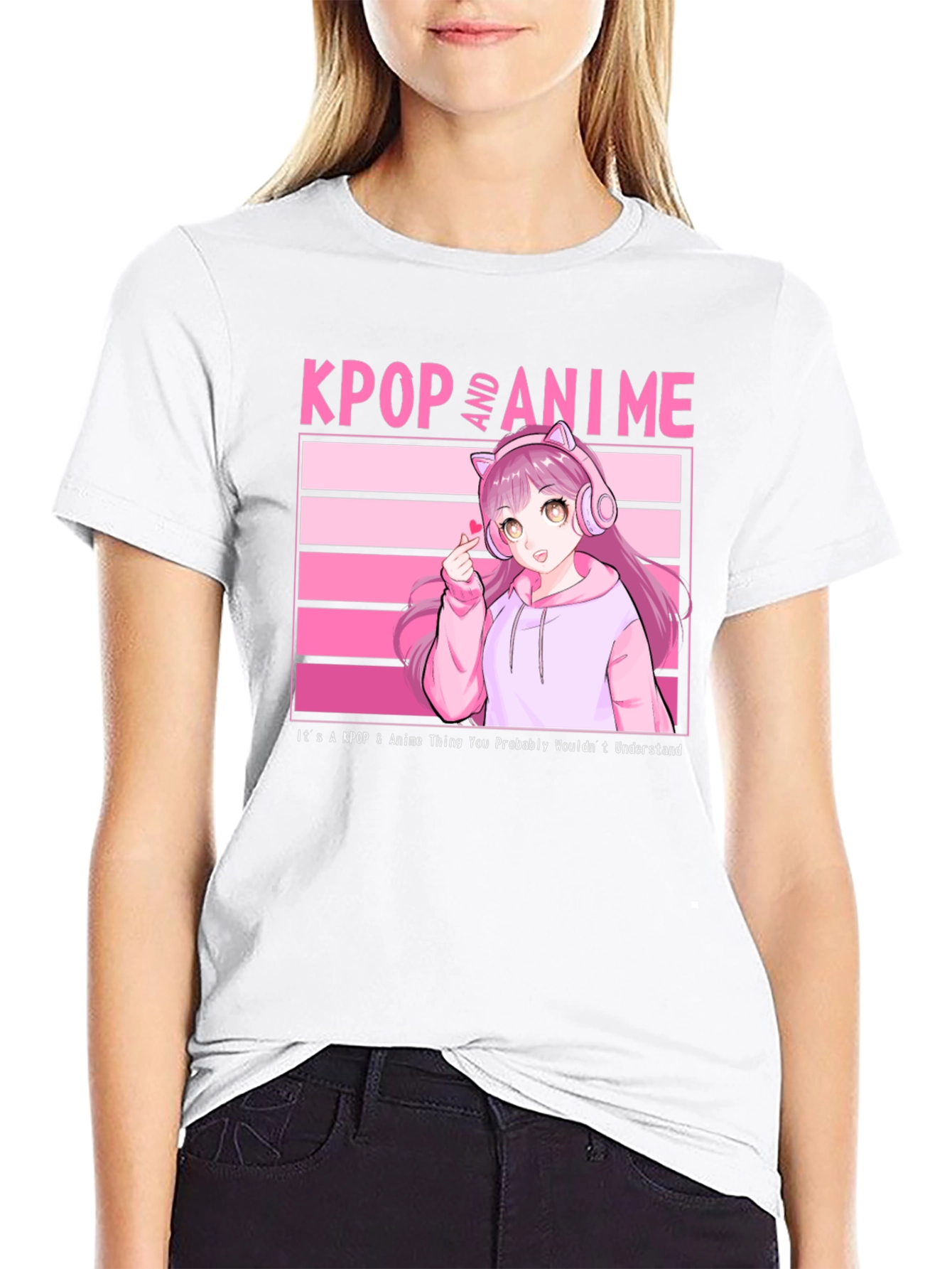 KPOP and Anime Graphic T-Shirt