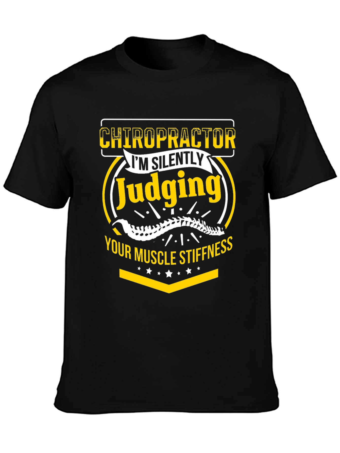 Chiropractor Judging Muscle Stiffness Graphic Tee