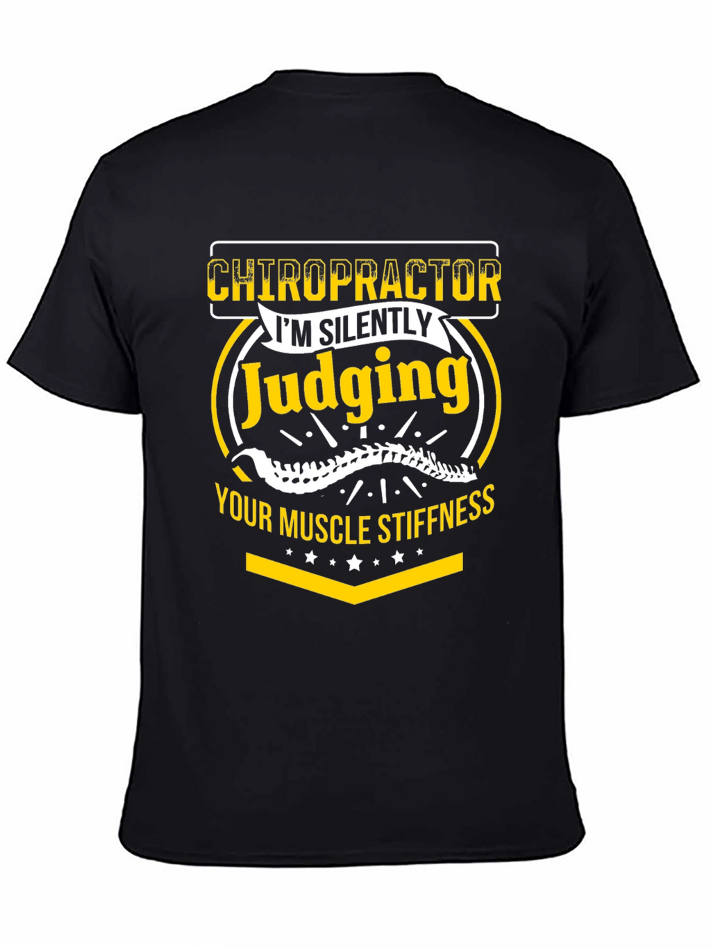 Chiropractor Judging Muscle Stiffness Graphic Tee
