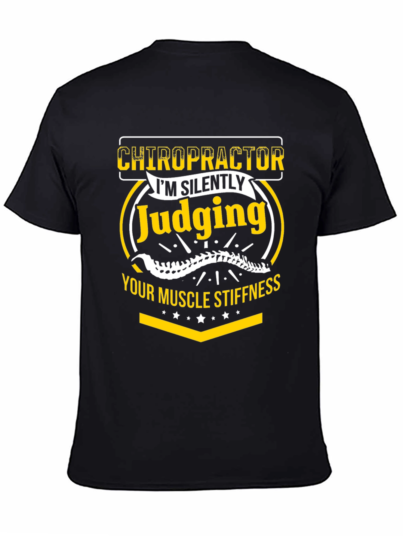 Chiropractor Judging Muscle Stiffness Graphic Tee