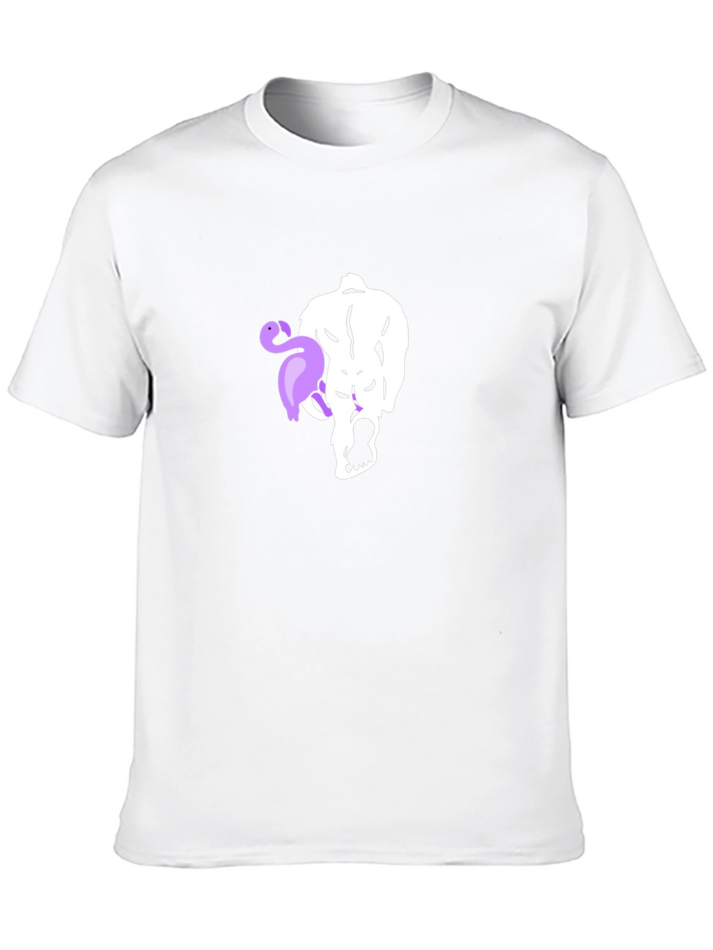 Mens Black T-Shirt with Unique Graphic Print