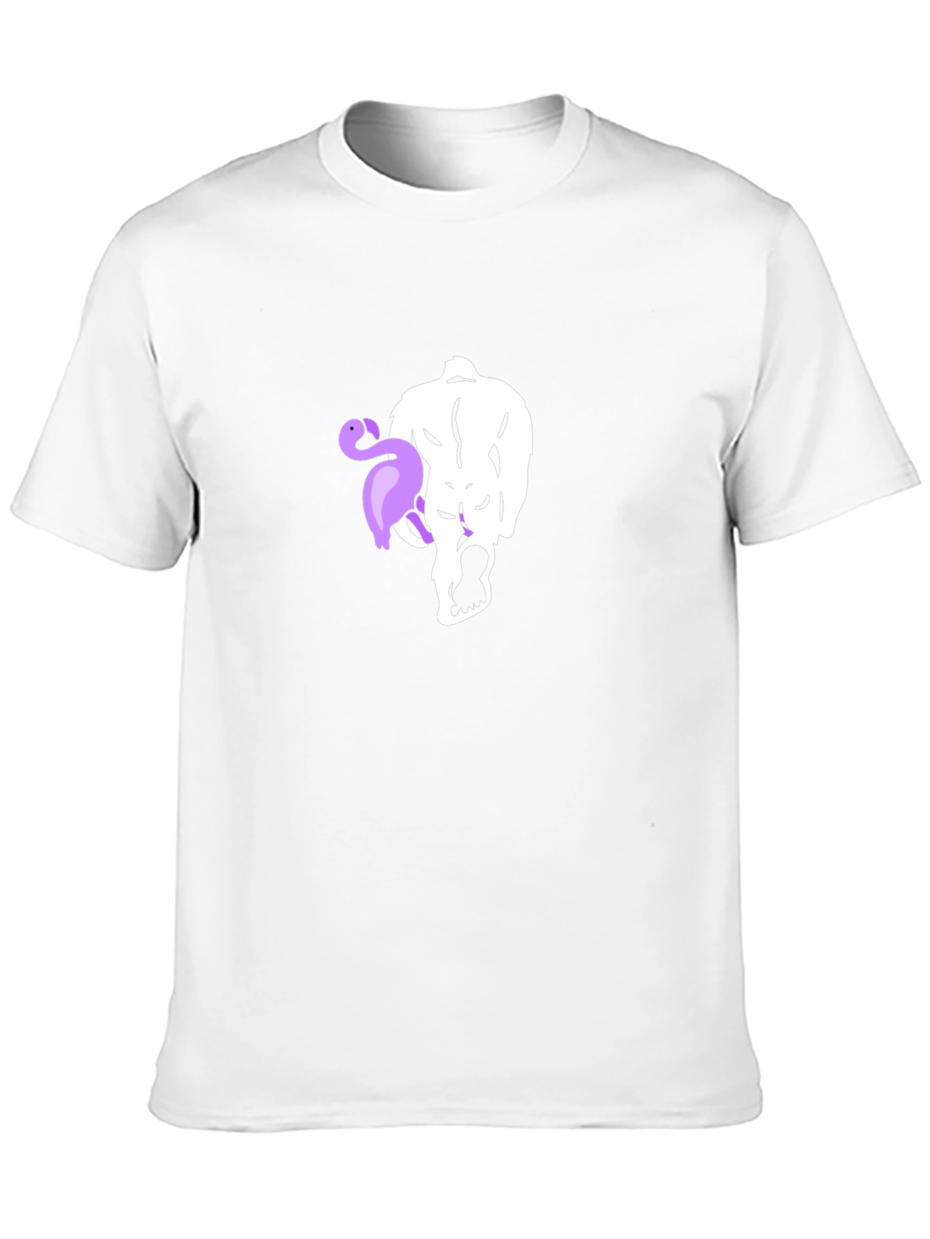 Mens Black T-Shirt with Unique Graphic Print
