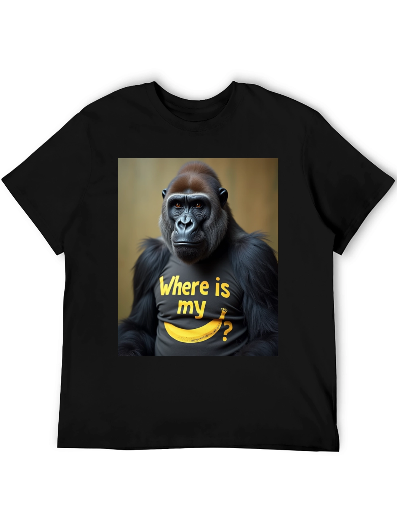 Gorilla Banana T-Shirt - Where is my Banana Tee
