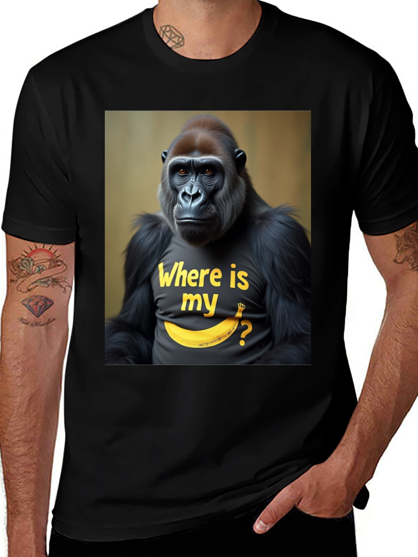 Gorilla Banana T-Shirt - Where is my Banana Tee