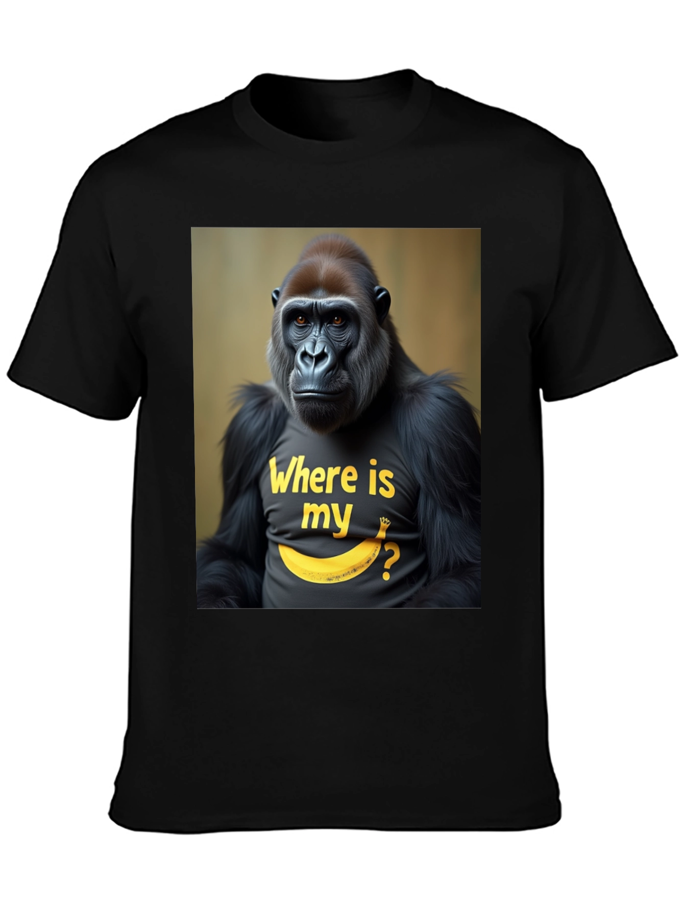 Gorilla Banana T-Shirt - Where is my Banana Tee