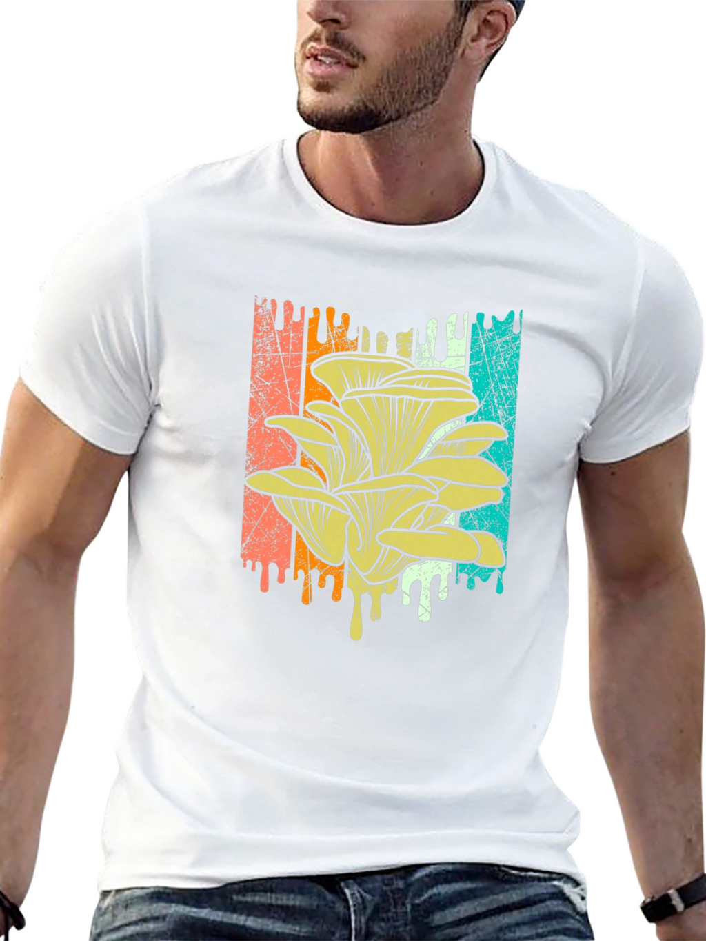 Mushroom Graphic Tee - Retro Style