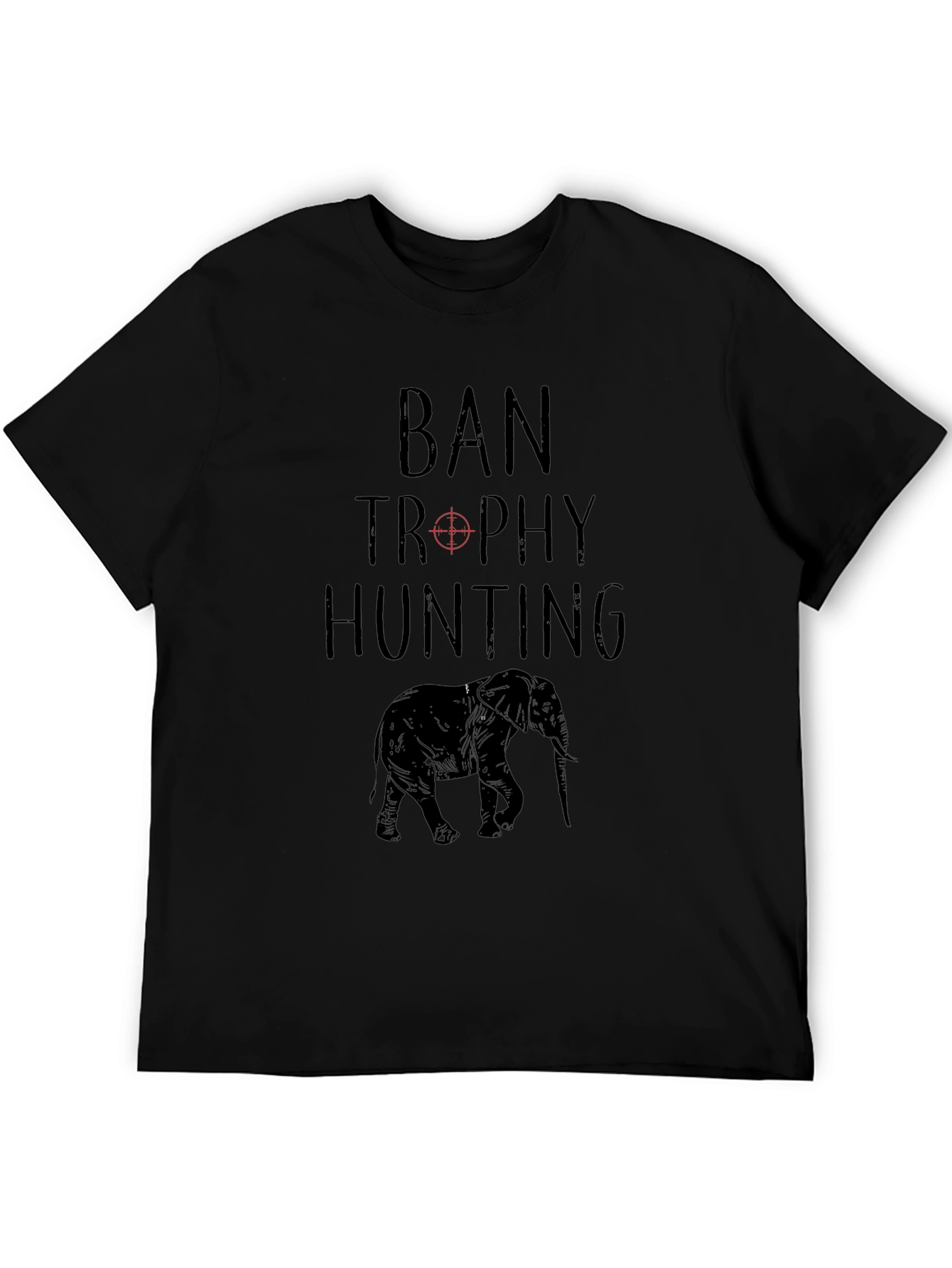 Ban Trophy Hunting T-Shirt - Elephant Conservation Tee