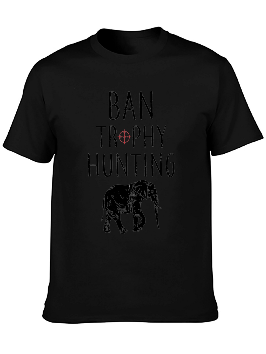 Ban Trophy Hunting T-Shirt - Elephant Conservation Tee