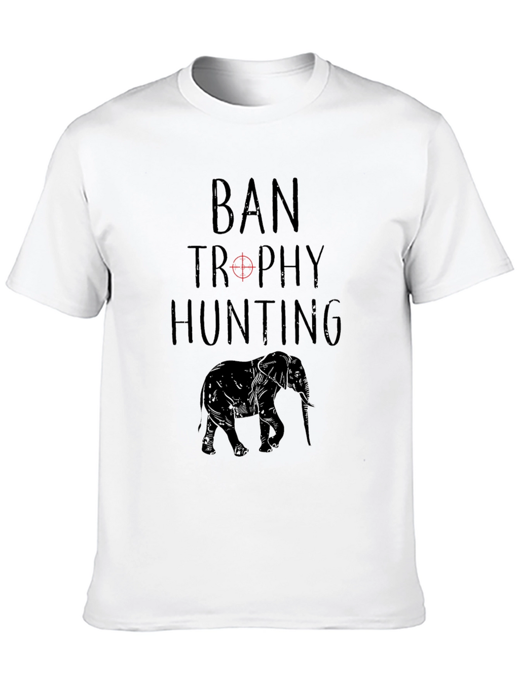 Ban Trophy Hunting T-Shirt - Elephant Conservation Tee
