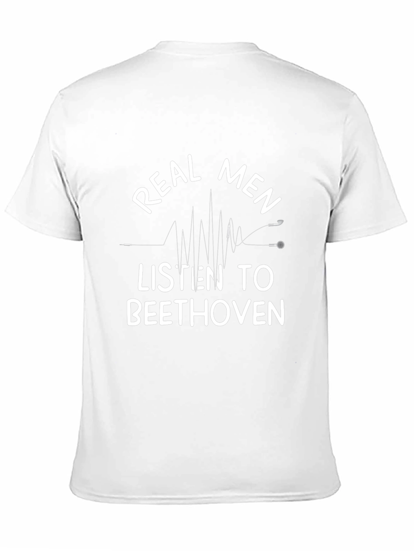 Real Men Listen to Beethoven Black T-Shirt