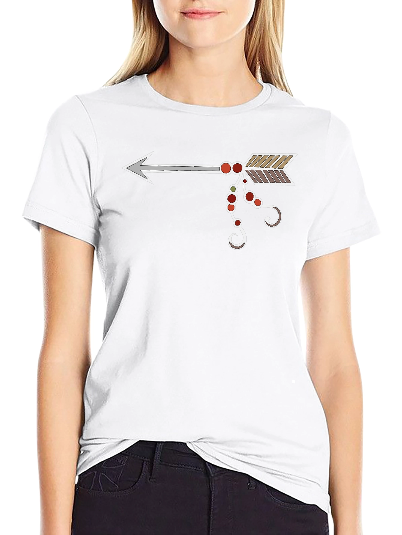 Arrow Graphic Tee - Unique Design Casual Style