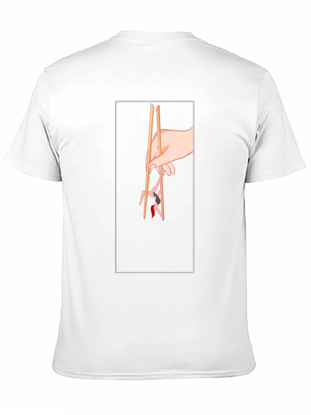 Chopstick Graphic Tee - Unique Hand Design