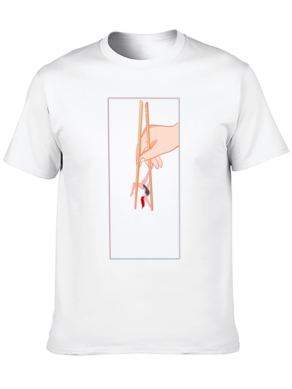 Chopstick Graphic Tee - Unique Hand Design