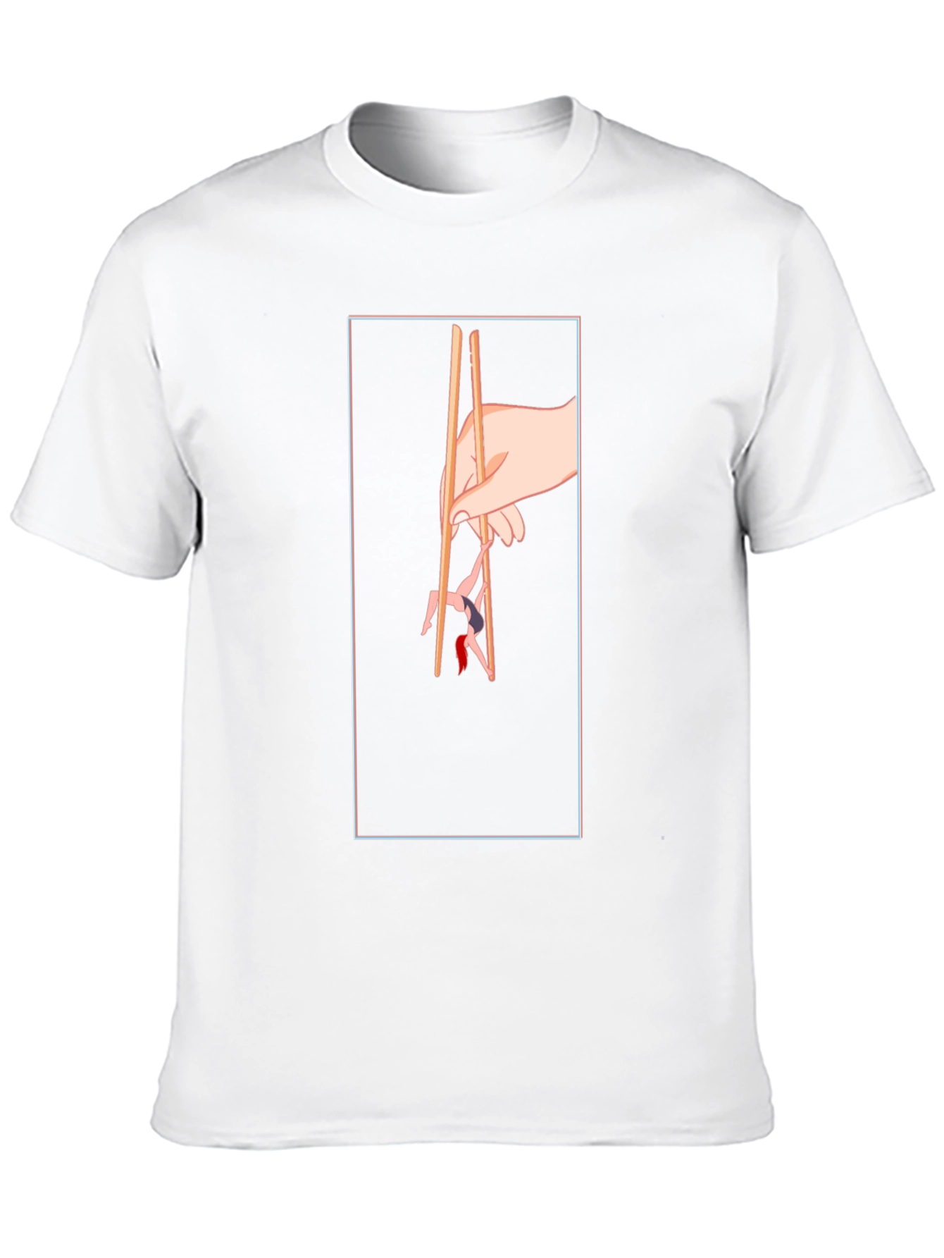 Chopstick Graphic Tee - Unique Hand Design