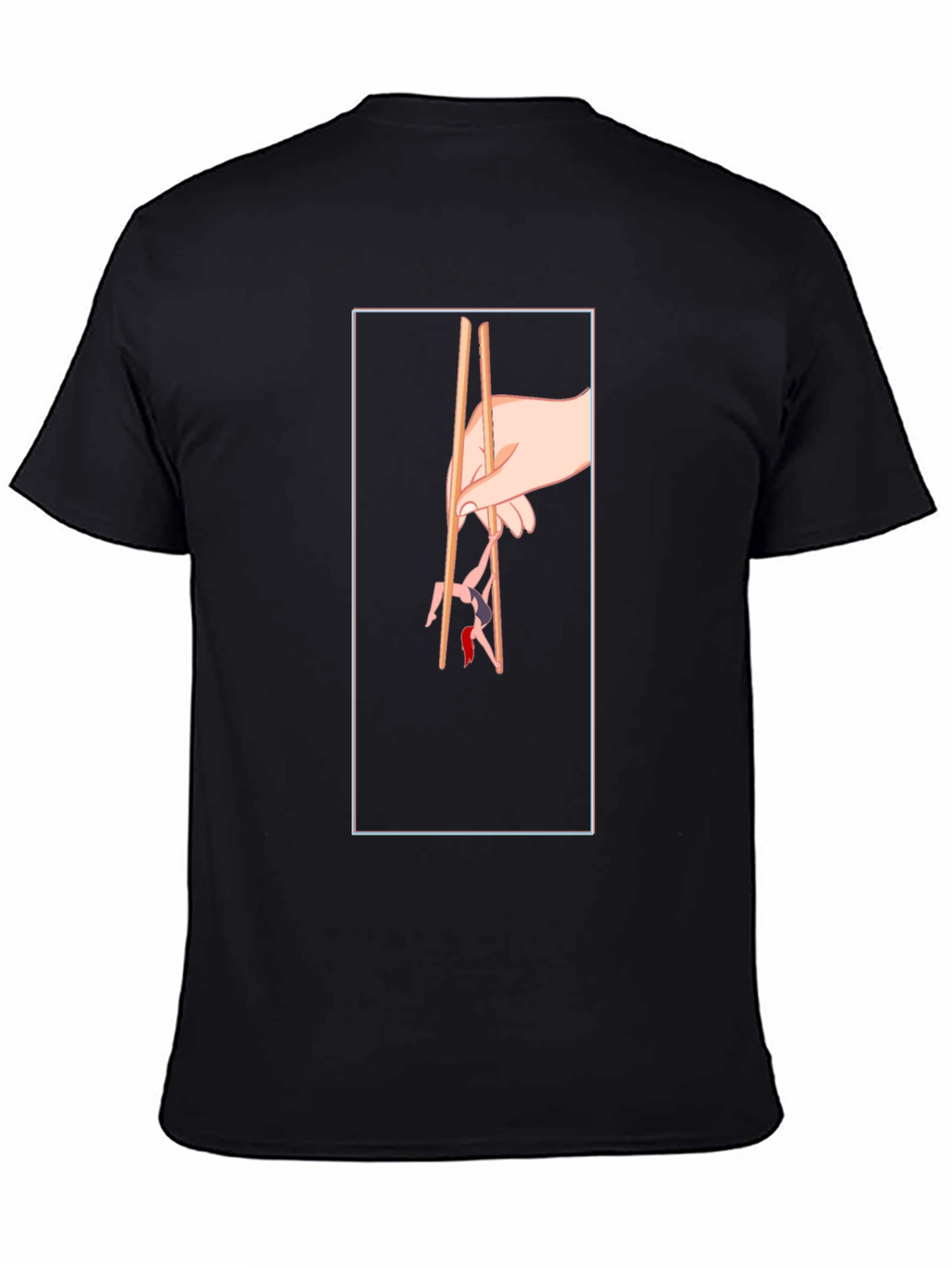 Chopstick Graphic Tee - Unique Hand Design