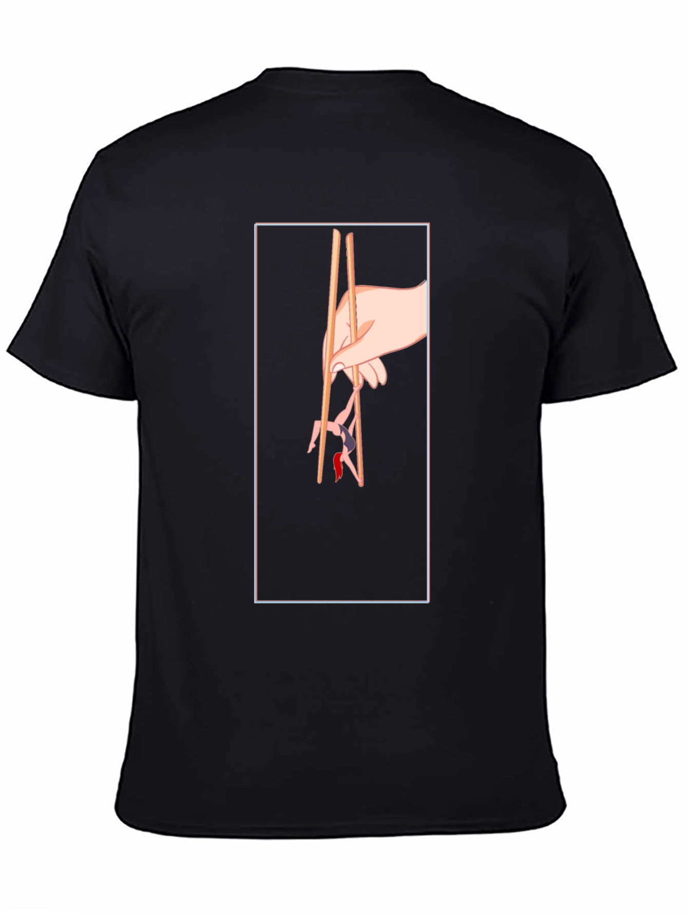 Chopstick Graphic Tee - Unique Hand Design