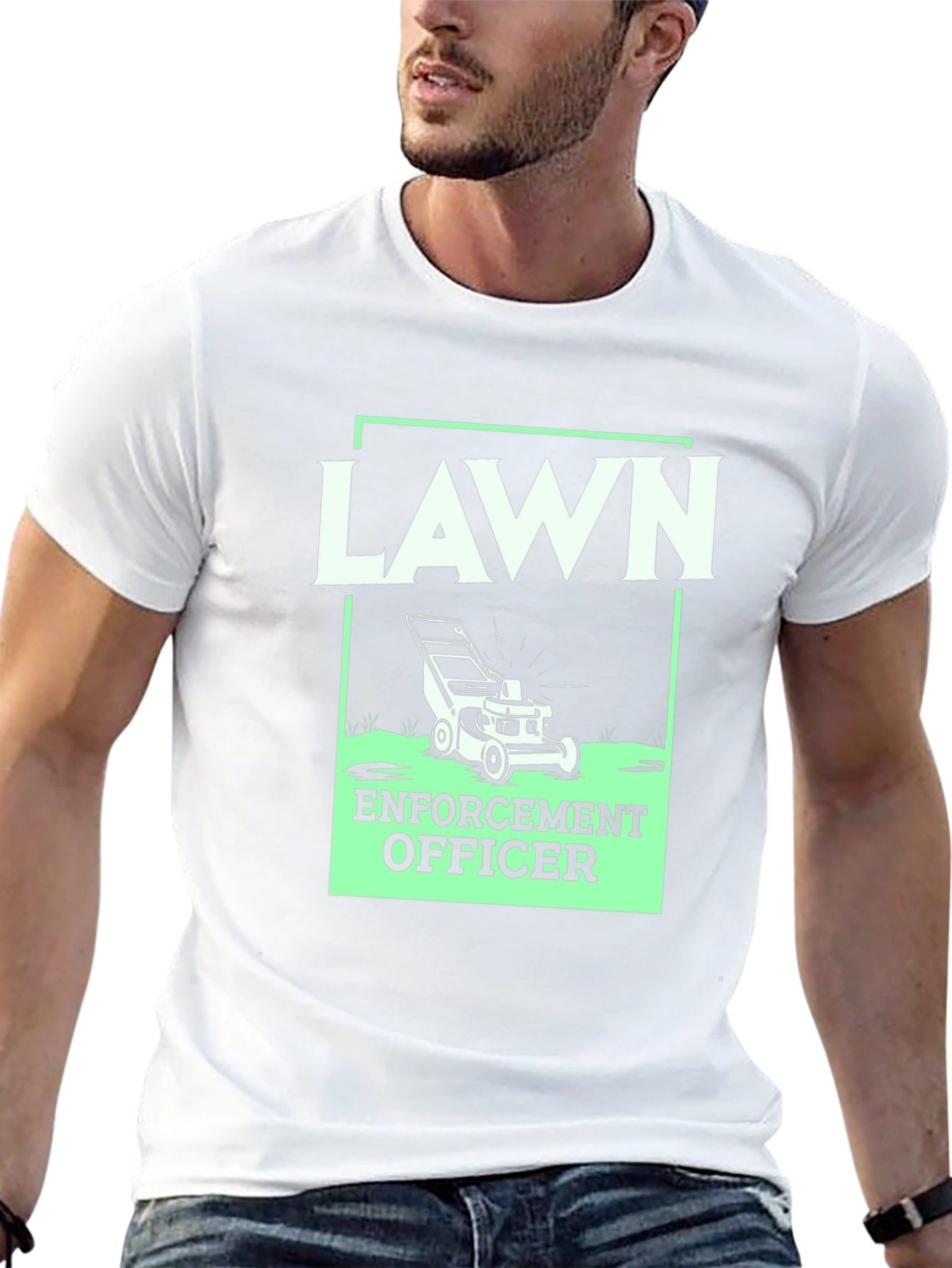 Lawn Enforcement Officer Graphic Tee