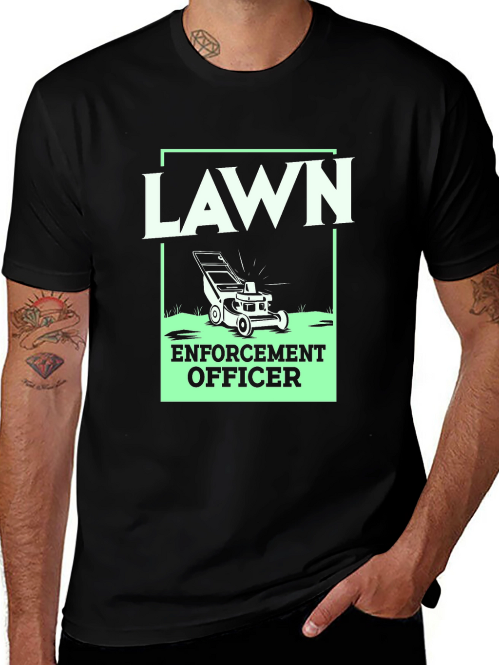 Lawn Enforcement Officer Graphic Tee