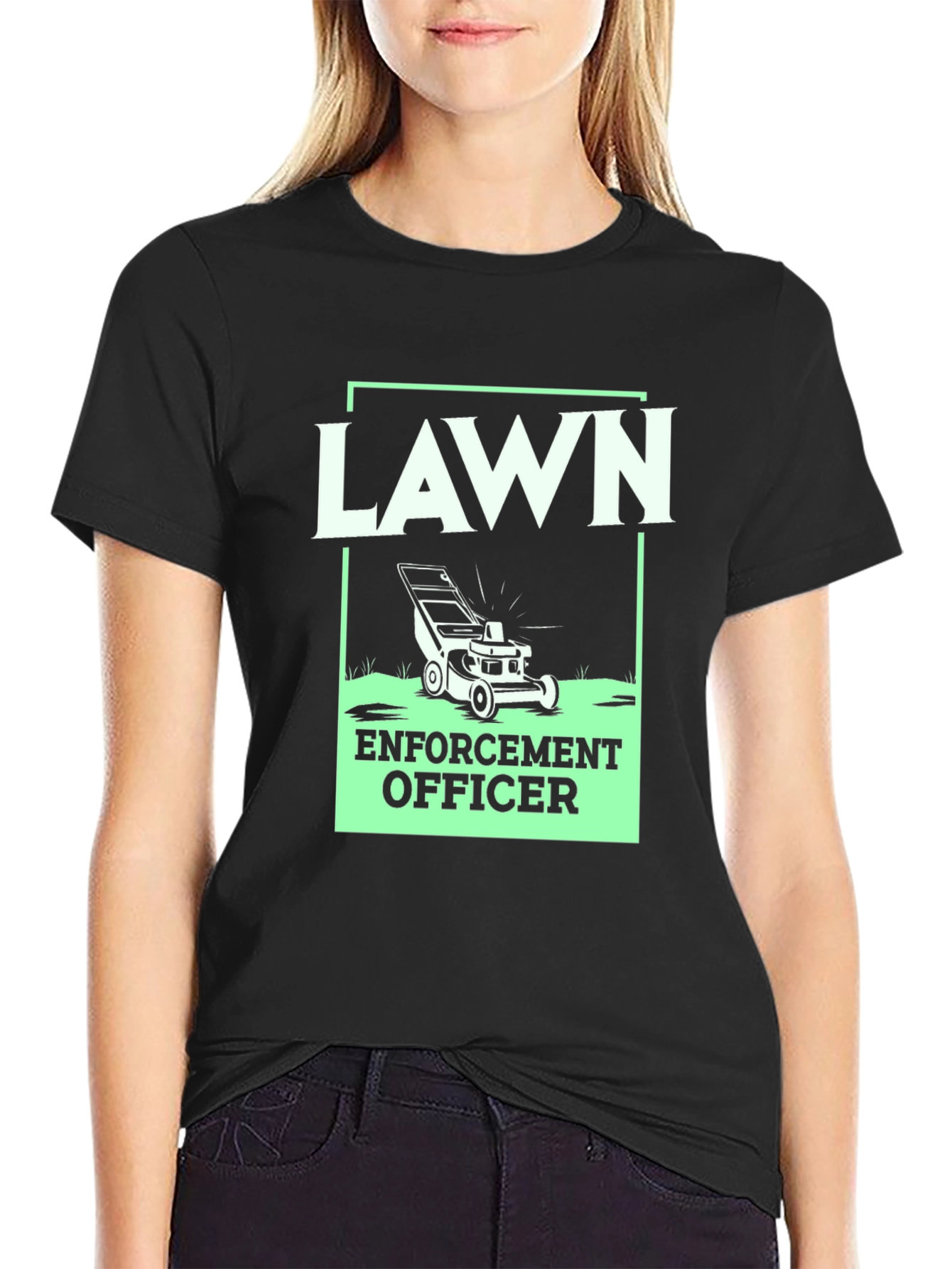 Lawn Enforcement Officer Graphic Tee
