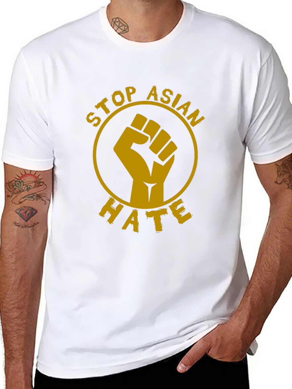 Stop Asian Hate T-Shirt - Black Protest Tee