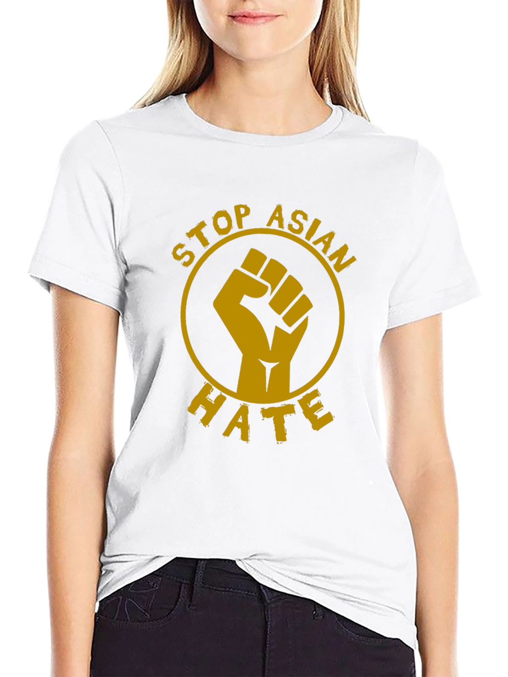 Stop Asian Hate T-Shirt - Black Protest Tee