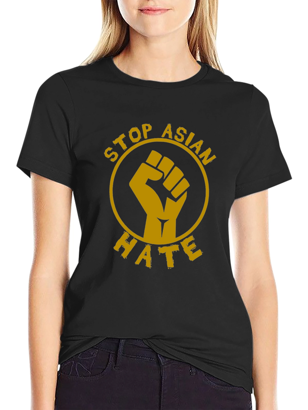 Stop Asian Hate T-Shirt - Black Protest Tee