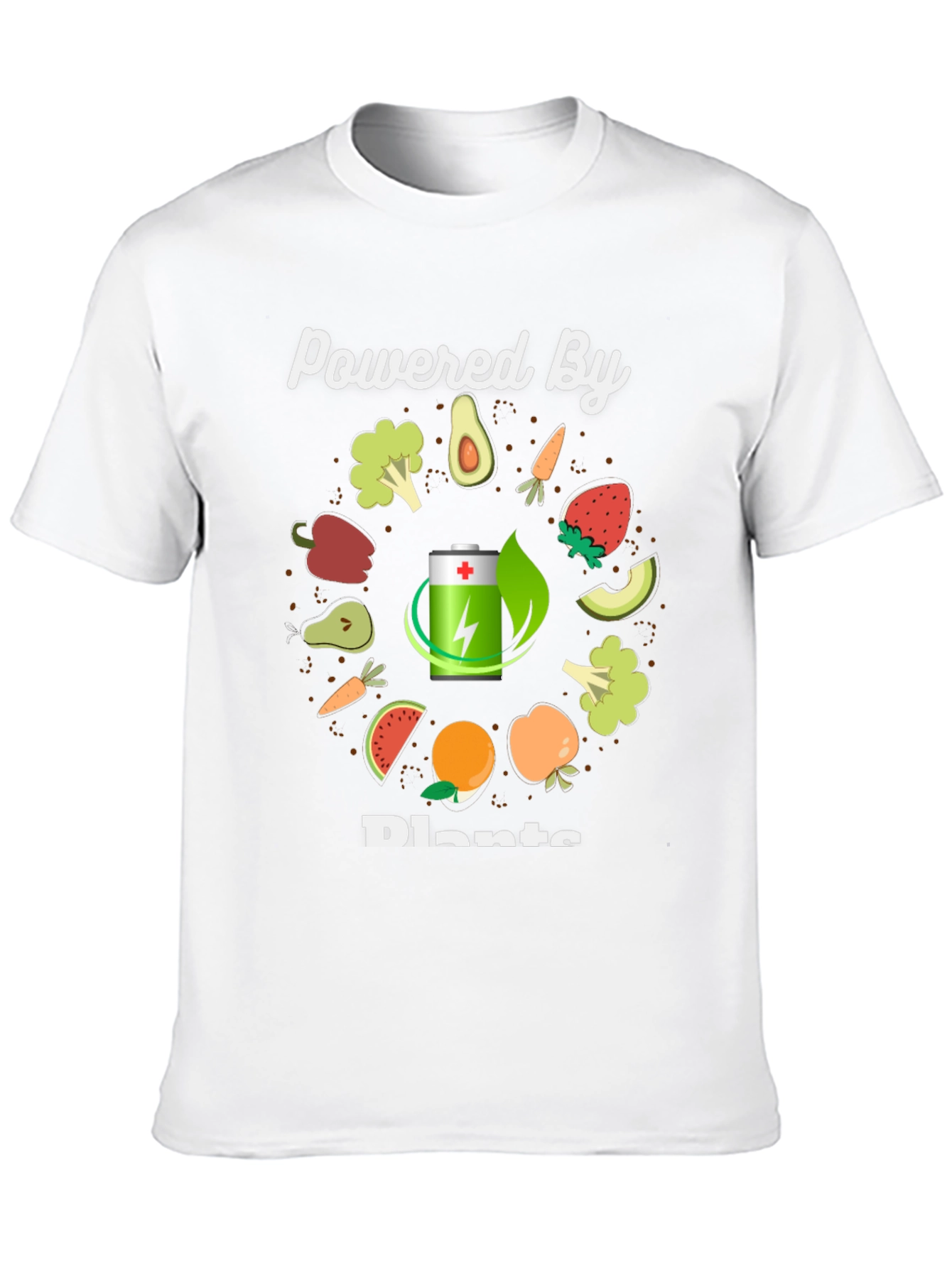 Powered By Plants T-Shirt - Vegan Graphic Tee