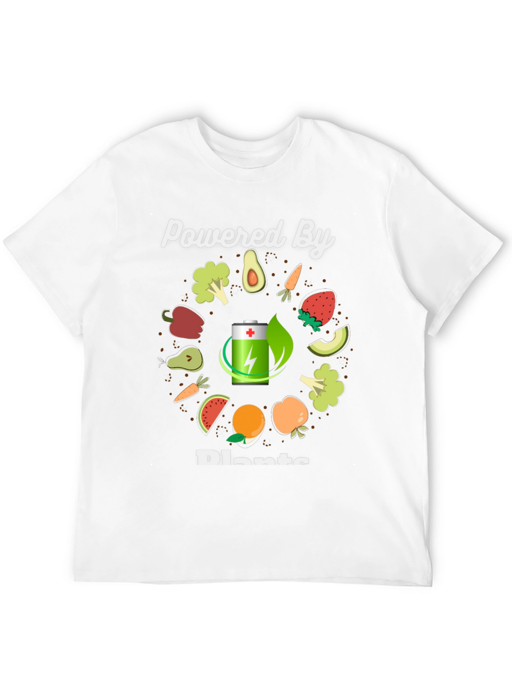 Powered By Plants T-Shirt - Vegan Graphic Tee