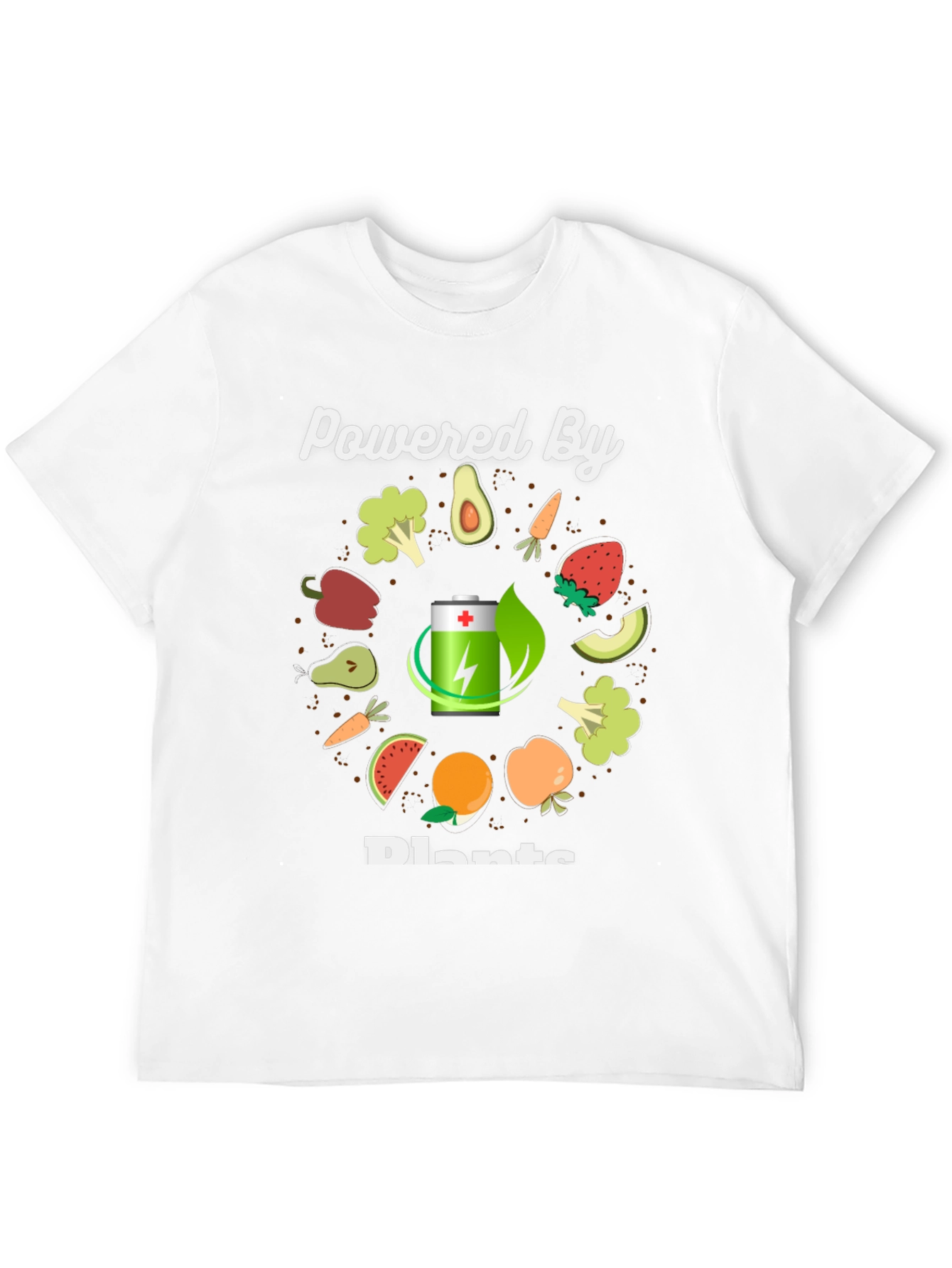 Powered By Plants T-Shirt - Vegan Graphic Tee